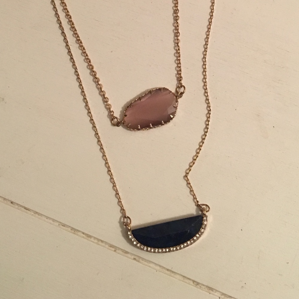 2 Merona gold necklaces